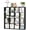 Black, variant on Jpiziso 8 Cube Storage Organizer 48.75" x 9.4" x 25.1" Cubicle Shelf Bookcase White for Home Office Bedroom Living Room