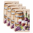 thumbnail image 2 of Vintage Watercolor Wine Kitchen Towels Set of 4, Farmhouse Cask Grapes Country Absorbent Dish Towels for Kitchen, Microfiber Hand Towel, Quick Drying Tea Towel for Cleaning Decorative Dishcloths, 2 of 7