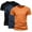 Black, variant on Hvyesh 3 Pack Workout Shirts for Men Quick Dry Running T-Shirt Short Sleeves Moisture Wicking Crew Neck Tee Athletic Casual Cotton Top