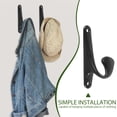 thumbnail image 3 of OUNONA 4Pcs Antique Wall Hook Heavy Duty Coat Hooks Wall Mounted Hooks Hanging Coat Hook, 3 of 8