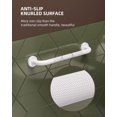thumbnail image 4 of Barra de apoyo para ducha ZUEXT de acero inoxidable blanco frotado con aceite, 40 cm, 4 of 8