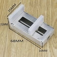 thumbnail image 2 of shiyou-1PCS Door Window Lock Stopper Adjustable Thick Sliding Safety Anti Theft Children Security LockChild Plastic Steel Aluminium Rails Limit Window Door Anti Slip, 2 of 4