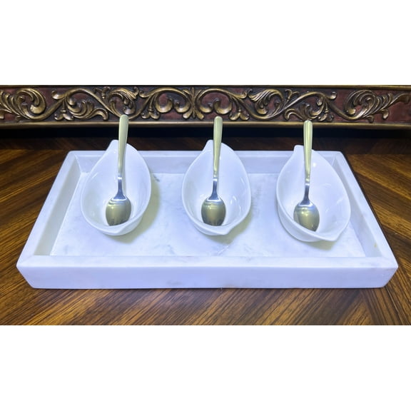 Natural WHITE MARBLE TRAY