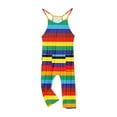 thumbnail image 3 of QIPOPIQ Girl's V Neck Sleeveless Jumpsuits Spaghetti Straps Harem Long Pants Rompers With Pockets Clearance, 3 of 5