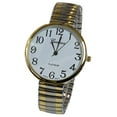 thumbnail image 4 of Montre Femme 2 Tons Grand Visage Geneva Bracelet Extensible, 4 of 4