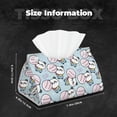 thumbnail image 2 of Tissue Box Cover, Cute Panda Bear Rectangular Leather Tissue Holder - Tissue Case Facial Paper Organizer for Bathroom, Vanity Countertop, Tabletop, Car, Napkin, 2 of 6