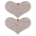 thumbnail image 1 of Miangastore 2pcs Heart Shoe Clips For Women Elegant Rhinestone Shoe Jewelry Clips Detachable Shoe Clips For High Heels Heart Shoe Detachable Clip, 1 of 9