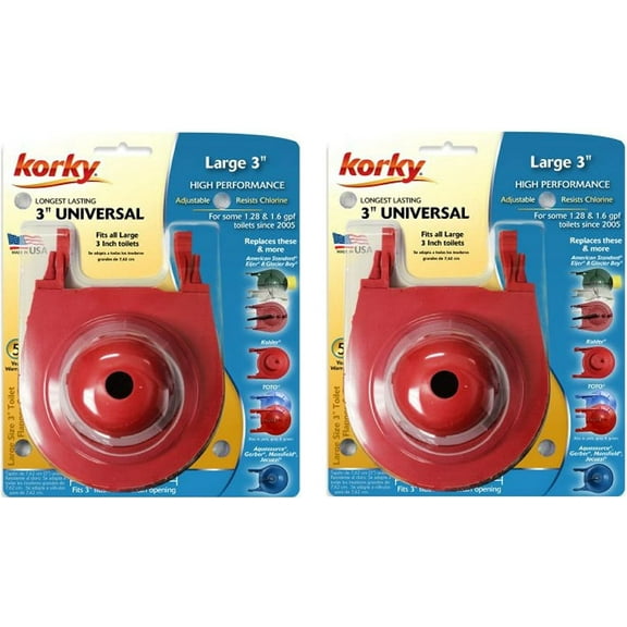 Korky 3060BP 3" Universal Toilet Flapper - 2