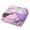 thumbnail image 2 of Kuromi Blanket, Anime Throw Blanket For Couch Sofa Bed, Soft Cozy Lightweight Warm Flannel Blanket, Home Decor, Anime Gifts For Boys Girls Kids Teens, 50"X40", 2 of 9