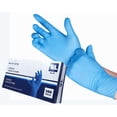 thumbnail image 1 of 100% Nitrile Exam Gloves - Blue, 1 of 4