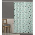 thumbnail image 4 of S4Sassy Green Monstera Leaves & Stork Bird Water Repellent Bath Shower Curtain With Roller Rings Hook-60 x 70 Inch, 4 of 6