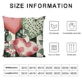 thumbnail image 5 of PHYHOO Hello Valentine Love You More Eucalyptus Leaves Pink Throw Pillow Covers, Buffalo Plaid Stripes Love Hearts Cushion Case Decoration for Sofa Couch, 5 of 5