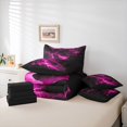 thumbnail image 6 of Homewish Pink Neon Lightning 7pcs Queen Bedding,Modern Abstract Bedding Comforter Set Queen,Black Reversible, 6 of 8