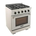 thumbnail image 3 of Kucht Professional 39" Stainless Steel Natural Gas Range in Tuxedo Black/Silver, 3 of 19