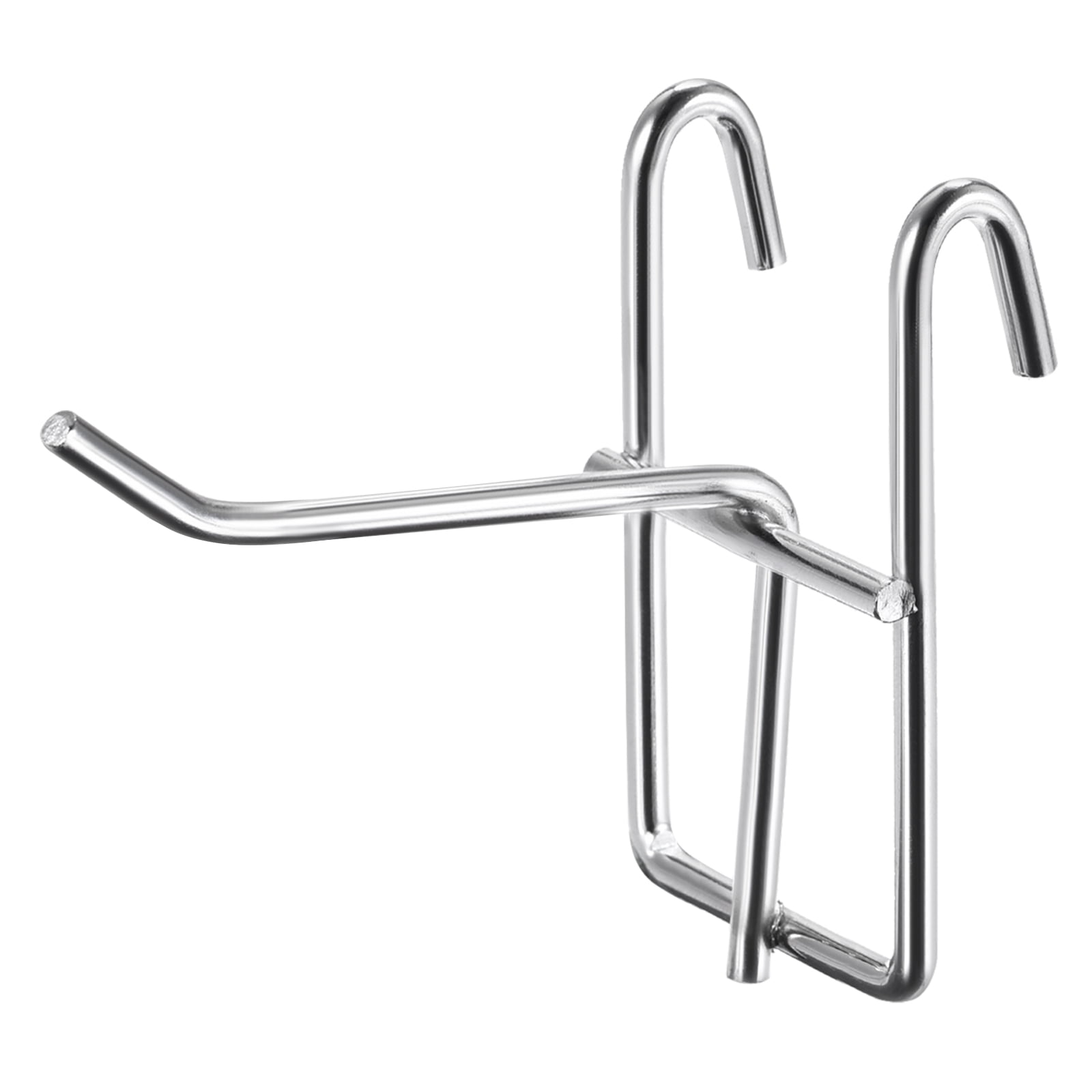 Uxcell 2.4 Inch Store Garage Storage Grid Wall Display Hooks Silver, 12