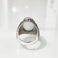 thumbnail image 6 of Natural Aquamarine Mens Ring, March Aquamarine Ring, Aquamarine Ring, Silver Jewelry, 925 Silver Ring, Gift, Heavy Mens Ring, Arabic Design, Ottoman Style Ring, Christmas, Turkey Mens Signet Ring, 6 of 7