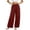 #19Wine, variant on MYAOYINo Boundaries High Waisted Linen Pants Women Elastic Waist Wide Leg Casual Trousers