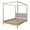 Natural Pine, variant on NPD Furniture Bloomfield Queen Canopy Bed Set in Natural Pine