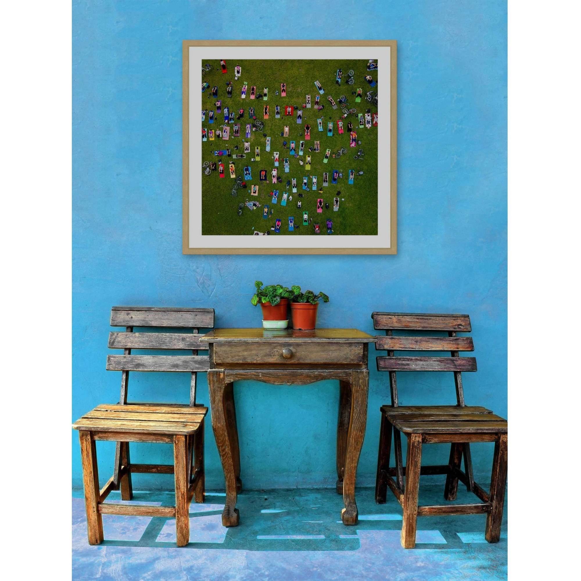Marmont Hill "People on Towels" by Karolis Janulis Framed Painting Print