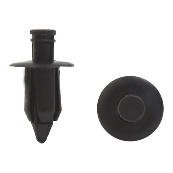 Unique Bargains 50Pcs Universal Black 7mm Hole Plastic Rivets Panel Retainer Fastener Clip