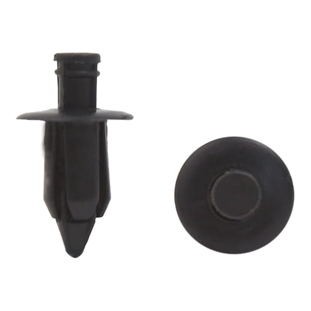 50Pcs 7x14x24mm Grapas Vehículo Alfombrilla Tapicería Remaches Plástico Negro Clips