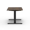thumbnail image 4 of Kaya Desk - Black Frame - Walnut Tabletop 140x70cm | 55x28in, 4 of 10