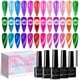 thumbnail image 1 of Set de esmaltes de uñas en gel SUPWEE Neon Cat Eye con imán, 12 x 7 ml, 1 of 8