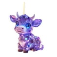 thumbnail image 1 of Dsscvnef 2D Acrylic Colorful Cow Pendant Colorful Calf Window Decoration Pendant Suitable for Garden Window Tree Car Pendant A 2 Christmas Centerpiece Table Decorations Primitive Easter Bowl Fillers, 1 of 4