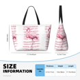thumbnail image 4 of Daiia Flamingo Beach Travel Bag - Water-Resistant Beach Bag, Lightweight Tote with 7 Pockets for Women and Men - Gym,Pool,Camping,Reusable Grocery Bag, 4 of 7