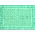thumbnail image 1 of Ahgly Company Indoor Rectangle Oriental Turquoise Blue Traditional Area Rugs, 2' x 5', 1 of 4