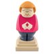 thumbnail image 1 of Toystoory Figuras de escultura de madera, arte 3D, artesanía, decoración de dibujos animados artificiales, accesorio de adorno, regalo para niños para Artesanía No.03 Toystoory HA009917-03B, 1 of 6