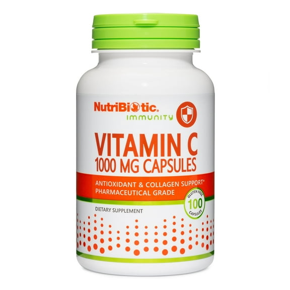 NutriBiotic Immunity, Vitamin C, 1,000 mg, 100 Gluten Free Capsules