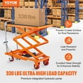 thumbnail image 2 of Hydraulic Lift Table Cart,330lbs Hydraulic Scissor Lift Cart – 50" Rise Manual Lift Table, 4-Wheel Mobility & Anti-Slip Platform for Efficient Material Handling, 2 of 10