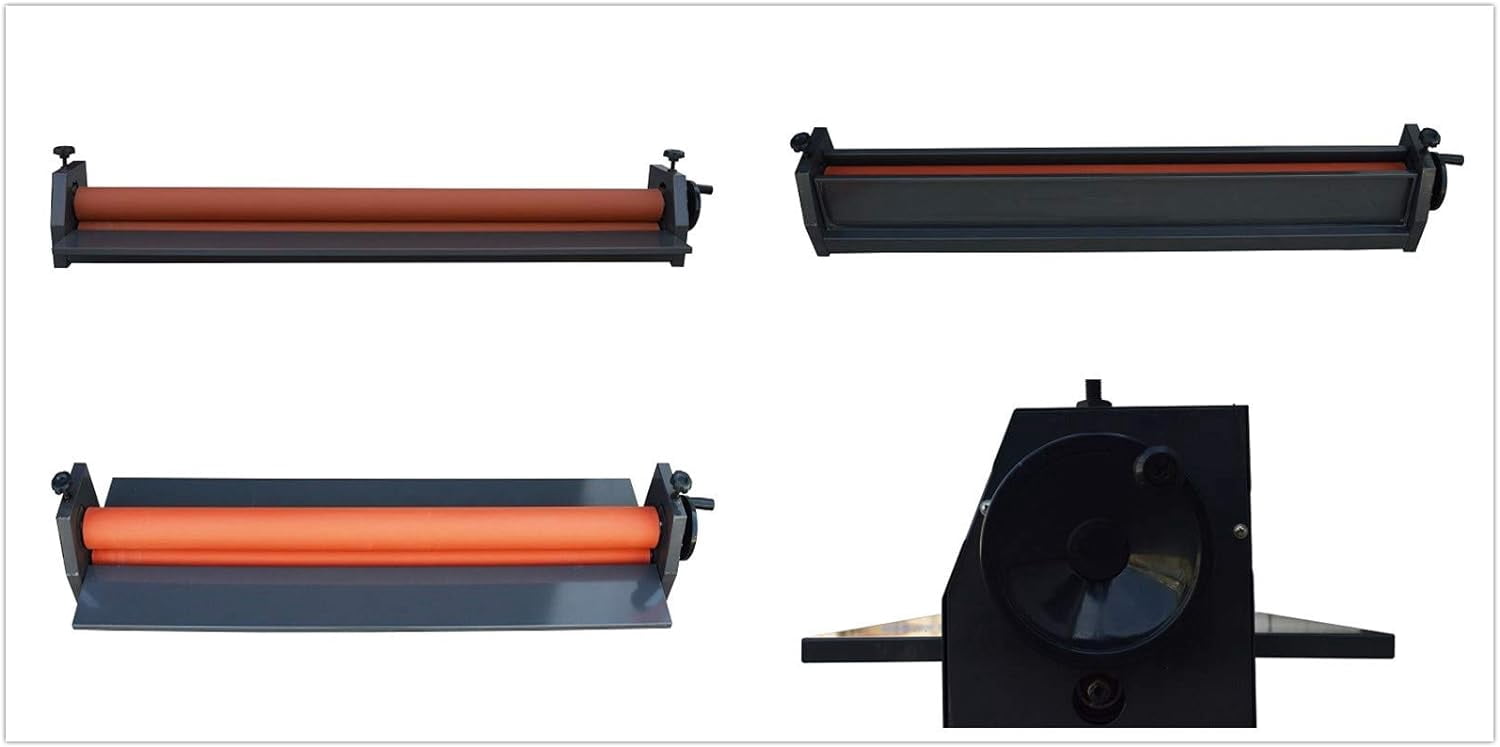 EQCOTWEA 51" Manual Desktop Cold Roll Lamiantor with Foldable Working Table for Photo Vinyl Laminating