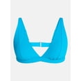 thumbnail image 5 of Time and Tru Women's and Women's Plus Ribbed Tall Triangle Bikini Top, Sizes XS-3X, 5 of 5