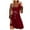 Wine##1, variant on jsaierl Shirt Dresses for Women Mesh Lantern Sleeve Rhinestone Glass Print Christmas Dress Hide Belly Scoop Neck Casual Swing Mini Dress