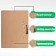 thumbnail image 3 of Portapapeles (juego de 2) de Office Solutions Direct. Portapapeles de cartón duro ecológico, estándar con clip, 3 of 5