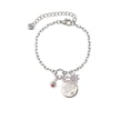 thumbnail image 2 of Delight Jewelry Silvertone Mini Paw with Red Crystal Silvertone Discover Dream Explore Zoey Charm Bracelet, 6.5+2" Extender, 2 of 4