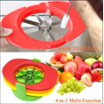 thumbnail image 4 of Cortador divisor de frutas NQ 4 en 1 acero inoxidable con pelador giratorio, 4 of 5