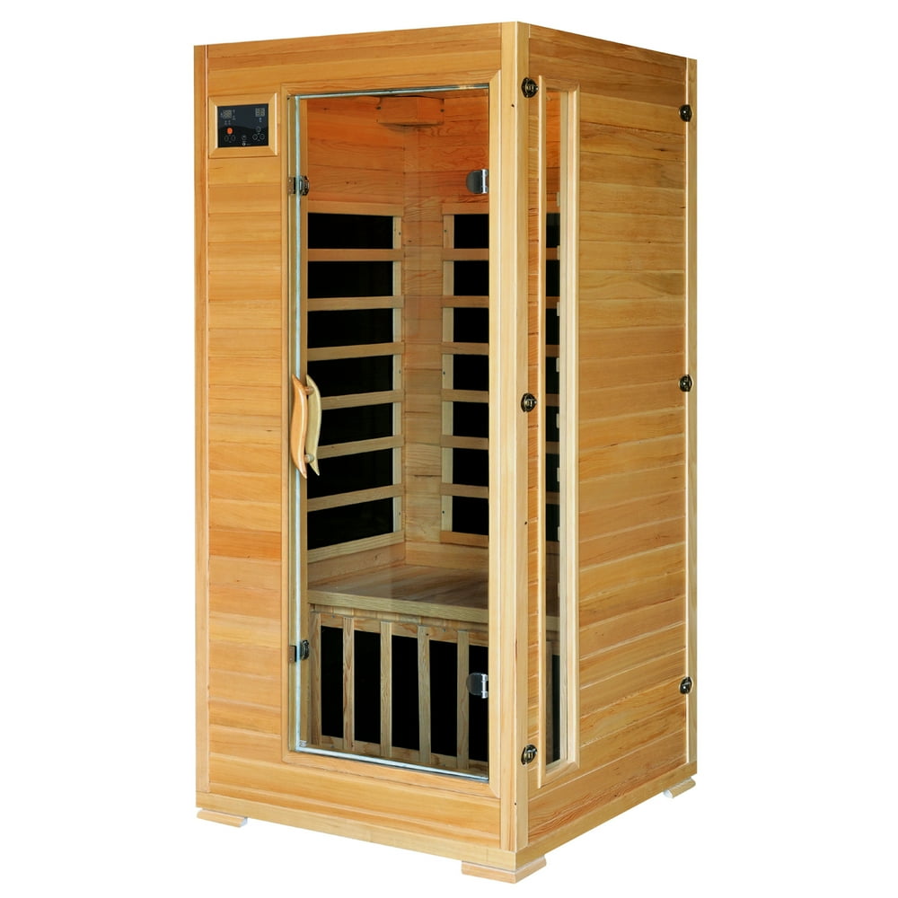 Heat Wave 12Person Infrared Sauna Room with 4 LowEMF Carbon Heaters