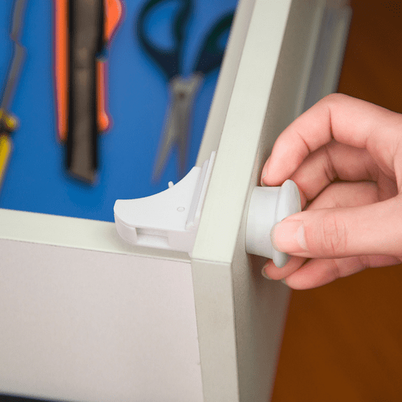 Invisible Magnetic  Proof Cupboard Door Drawer Safety Lock