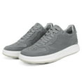 thumbnail image 4 of CMR CHAMARIPA Casual Elevator Shoes For Men - Height Increasing Shoes Gray Suede Leather Shoes 2.36 Inches / 6 CM, 4 of 9