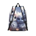 thumbnail image 2 of Picia Cute Animal Couple Printed Canvas Daypack - Stylish and Durable Vintage Compact Backpack - Class, Work, Travel, or Laptop Bookbag,Organized Compartments-Medium, 2 of 6