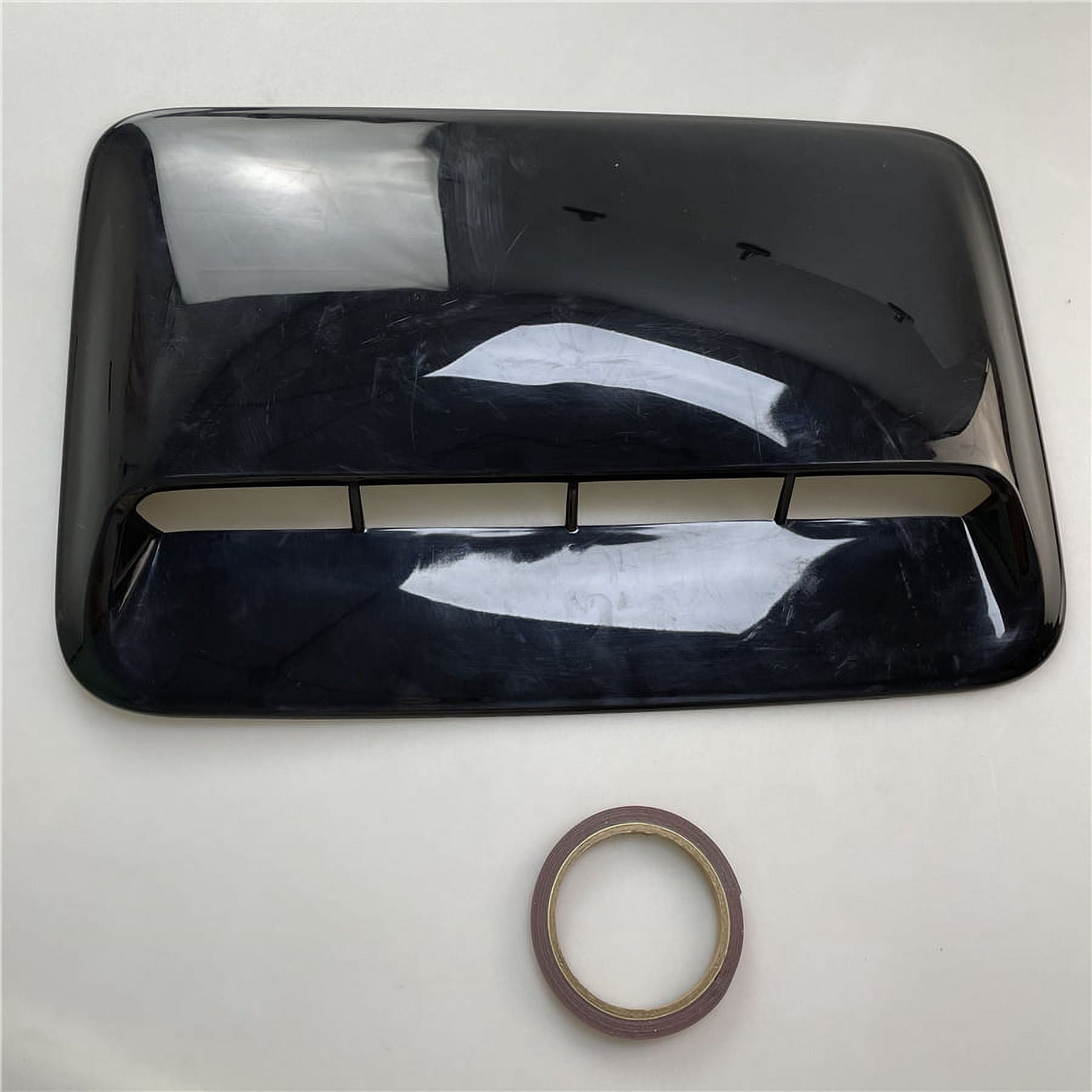 Zyutaosan Glossy Black Abs Car Air Flow Intake Hood Scoop Vent Bonnet Decorative Cover Universal