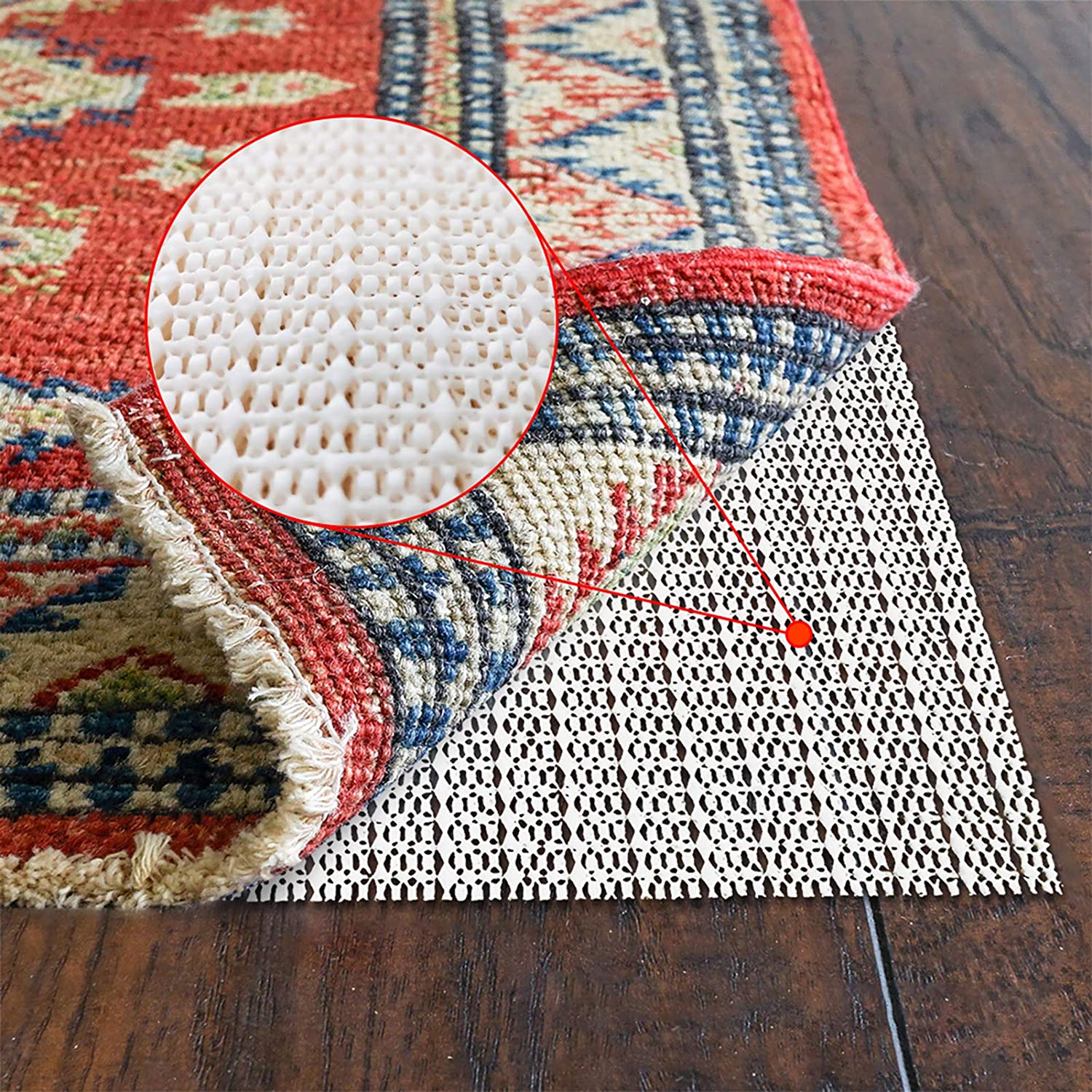 SHAREWIN Non Slip Rug Pad 12x9 Area Rug Gripper For Hardwood Floors 