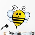 thumbnail image 1 of Bee Wall Decal Sticker by Wallmonkeys Peel and Stick Graphic (48 in H x 46 in W) WM249812, 1 of 4