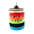 thumbnail image 1 of Riwesomey Juego de pulidor de esponja Práctico Fácil instalación Práctico kit de almohadillas de pulido para limpieza Encerado Automoción decorativa y accesorios No.2 Riwesomey VI008879-02, 1 of 1