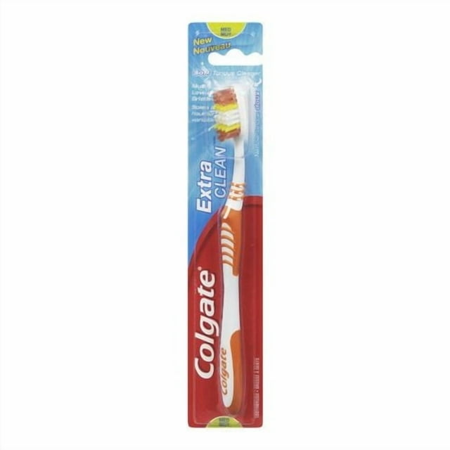 Brosse à dents moyenne Colgate Extra Clean
