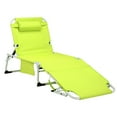 thumbnail image 6 of 3-in-1 Folding Lounge Chair, Heavy Duty Tanning Chair with Face Hole,5-Position Folding Chaise Lounge Chairs for Outside Portable Lay Flat Beach, Yellow, 6 of 7