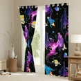 thumbnail image 3 of Castle Fairy Kawaii Magical Dragon Black Out Curtains Preppy Boys Girls,Galaxy Universe Curtains Pack Of 2 (42X63 Each),Starry Sky Bedroom Curtains,Super Cozy Room Decor, 3 of 6